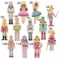 Detailed set of 12 Nutcracker ballet character embroidered patches for clothing DIY decor - Cartoon Character Patch Set (12 Pieces)