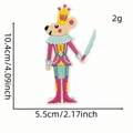 Patch ricamata re dei topi schiaccianoci con corona dorata per abbigliamento - Re Topo (4#)