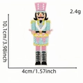 Toppa ricamata soldato schiaccianoci per vestiti con motivo tamburo, altezza 10,1 cm - Soldato Schiaccianoci Batterista (1#)