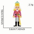 Nutcracker soldier embroidered patch in pink and blue, 10cm height garment accessory - Sky Blue Uniform Nutcracker (5#)