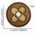 Toppa ricamata a forma di cerotto per abbigliamento, misura 4,4 cm x 4,3 cm - Stile Cerotto Primo Soccorso (AZ2507E5-2-9#)
