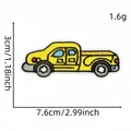 Toppa ricamata a forma di camioncino giallo, distintivo per veicoli 7,6cm x 3cm - Stile Camioncino Giallo (Toppa 4#)