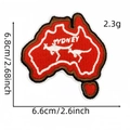 Sydney Australia map embroidery patch with kangaroos for bags and clothes DIY decor - Sydney Kangaroo Style (标志布贴18#)