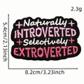 Rectangular black embroidered patch with pink text and stars for clothing or bags - Style 8