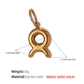 Ciondolo segno zodiacale Toro in acciaio inossidabile placcato oro 18k massiccio - Toro / Oro
