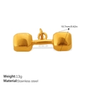Golden stainless steel dumbbell charm for DIY necklaces and bracelets, weight 13g - Large Dumbbell Style (PJ1252G)