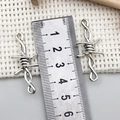 Colgante de alambre de espino estilo punk en aleación de plata para joyas 45mm - Estilo de Doble Suspensión de Espinas (19255)