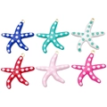 Starfish shaped stainless steel pendant charms in six colors for DIY jewelry making - Large / Large Mixed Gold Styles (SN1556)