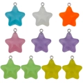 Luminous resin star pendants in colorful jelly candy shades for DIY jewelry making - Resin Pentagram Set