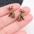 Pendentif chien dalmatien en bronze antique pour bijoux DIY et colliers de mode - Style de Chien Tacheté Assis en Bronze Antique (20569)