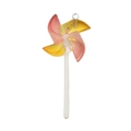 Pendentif moulin à vent en résine 3D dégradé rouge et jaune pour bijoux DIY - Sucette Moulin Dégradé Jaune Orange (18675)