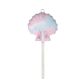 Breloque sucette coquillage dégradé rose et bleu avec anneau pour créations bijoux DIY - Sucette Coquille Dégradé Rose Bleu (18661)