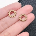Paar kleine bronzen steampunk-tandwielen van legering voor DIY-sieraden en ambacht - 12mm / Antiek Brons Rond Tandwiel (6447)