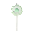 Pendentif sucette marguerite en résine vert pastel avec anneau pour porte-clés DIY - Sucette Marguerite Verte (18665)