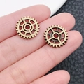Antike Bronze-Zahnradanhänger für Steampunk-Schmuck und handgefertigte DIY-Armbänder - Antik Bronze Zahnrad (8958)