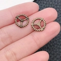 Vintage Bronzelegierung Steampunk Zahnräder für DIY handgefertigten Schmuck und Zubehör - Antik Bronze Zahnrad (8960)