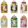 Japanese lucky charm alloy enamel pendants with traditional Omamori motifs in 6 colors - Mixed Japanese Style Omamori Word Charms (SN1214)
