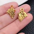 Antique gold finish alloy grape pendant charm for DIY jewelry making and necklaces - Grape Cluster Style