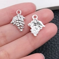 Shiny silver alloy grape charm pendant for DIY bracelets and necklaces jewelry making - Fruit Wine Style