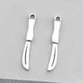 Vintage silver scalpel pendants in alloy metal for DIY jewelry and necklace crafts - Knife (8838)