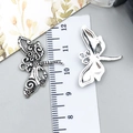 Vintage silver dragonfly alloy pendants for DIY jewelry with realistic carved wings - Dragonfly (3729)