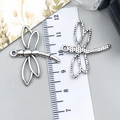 Vintage dragonfly alloy pendants with smooth and textured finishes for DIY jewelry making - Dragonfly (7426)