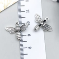 Antique silver bee alloy charms for DIY jewelry making and handmade accessories - Bee (9186)