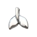 Antique silver whale tail charm pendant for DIY jewelry necklaces and bracelets - Whale Mermaid Tail (3845) / 1 Piece (15x16mm) / Antique Silver