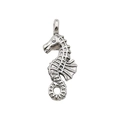 Antique silver seahorse pendant charm made of alloy for DIY jewelry necklaces - Seahorse (10363)
