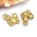 Goldene krabbenförmige Edelstahl-Anhänger für DIY-Schmuckherstellung mit Politur - Krabbe (T2272)