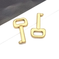 Détail de breloques en forme de clé en acier inoxydable doré pour création de bijoux - Clé Dorée(T2379)