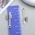 Vintage silver alloy axe pendant for DIY jewelry making, measuring 3.2cm in length - Antique Silver Tool Axe (15834)