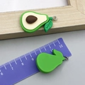 Ciondolo avocado in resina con foglia verde e anello in argento per gioielli fai-da-te - Avocado in Resina Verde 19x32mm (24229)
