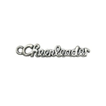 Antique silver Cheerleader script charm pendant for DIY necklace or keychain jewelry - Cheerleader Script Style (15726)