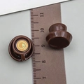 Detailed macro view of 1.5cm miniature coffee cup model with latte art and resin saucer - Coffee Resin Latte Art Coffee Cup (23954)
