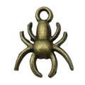 Antique bronze spider alloy pendant for DIY necklace or earring jewelry making - Spider Style (20101)
