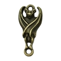 Antique bronze bat pendant connector with gothic design for Halloween DIY jewelry - Bat Style (20102)