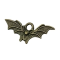 Antique bronze bat pendant in gothic style for DIY necklaces and earrings jewelry making - Small Bat Style (20104)