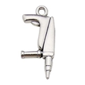 Pendentif perceuse électrique en alliage argenté avec anneau pour création de bijoux DIY - Perceuse à Percussion (8526)