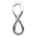 Antique silver infinity symbol alloy pendant connector charm for jewelry making - Infinity Symbol Connector 23x8mm (2970)