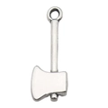 Pendentif hache en alliage argenté vintage pour colliers DIY et porte-clés bijoux - Hache (11183)