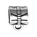 Bélière en alliage argent antique pour la création de bijoux et bracelets DIY - Style de Texture Vieilli Antique (8281)