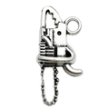 Pendentif tronçonneuse en alliage argent antique pour la création de bijoux DIY - Tronçonneuse (15483)