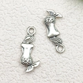 Antique silver mermaid connector pendant in zinc alloy for DIY jewelry bracelet making - Mermaid Style (8213)