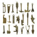 Vintage bronze zinc alloy tool pendants collection for DIY jewelry making with 21 assorted styles - Mixed Antique Bronze (SN901)