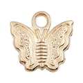 Pendentif papillon doré en alliage pour la fabrication de bijoux DIY et colliers - Style de papillon (11612)