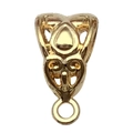 Golden hollow heart and teardrop jewelry connector charm for DIY bracelet making - 13x8mm Hollow Heart (20658) / 1 Piece/Pack / Gold