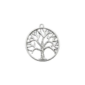 Colgante árbol de la vida de plata antigua para creación de joyas hechas a mano - Estilo Árbol de la Vida Grande (8058)