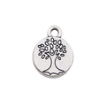 Colgante Árbol de la Vida plata antigua para creación de joyas DIY y manualidades - Estilo Árbol de la Vida (10418)
