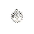 Colgante Árbol de la Vida en plata antigua para creación de joyas DIY y accesorios - Estilo Árbol de la Vida (11270)